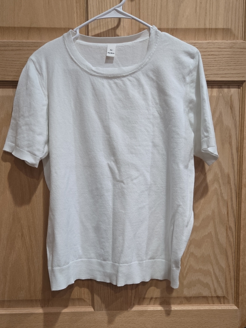 Amazon Short Sleeve Sweater White XL